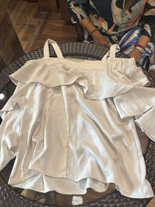 Elegant Off-Shoulder Ruffled Top