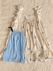 Cute Heart Print PJ Set