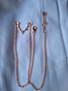 Christmas Reindeer Necklace – Rose Gold