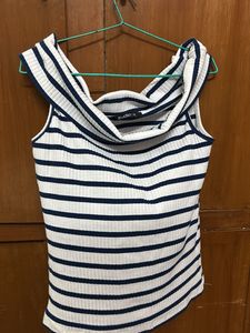 Striped Off-Shoulder Top