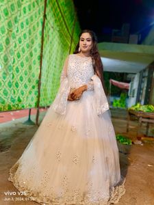 Stunning White Embellished Bridal Dress