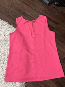 Chic Pink Textured Top