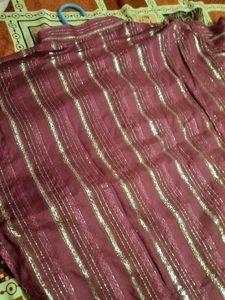 Men's Maroon Striped Kurta