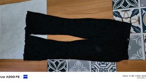 Black Lace Palazzo Pants