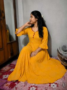 Beautiful Yellow Ethnic Gown