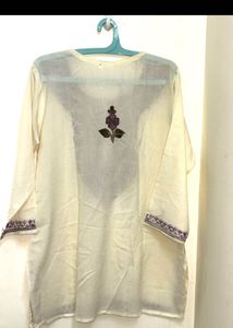 kashmiri Embroidered short  Kurta