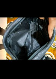 Black Leather Shoulder Bag