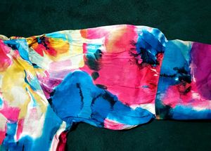 Colorful Ruffled Blouse