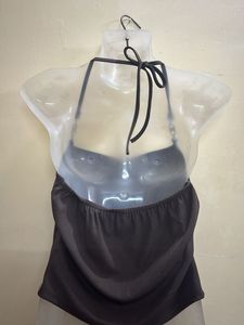 Halter Neck Top with Chain Detail
