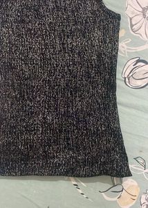 Sparkly Black Tank Top