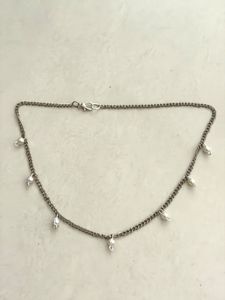 Neckpiece with Pearl Drops And Earrings