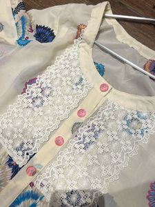 Printed Georgette Kurti Size M