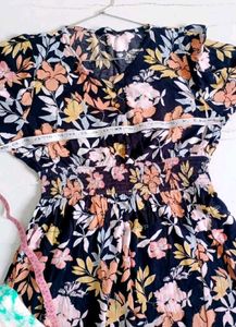 💫 Fig Brand Floral print Fit &amp; Flare Dress
