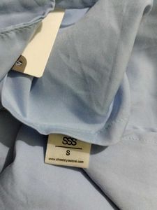 Light Blue Tiered Mini Dress