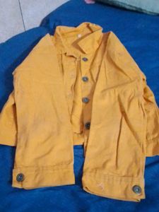 Mustard Yellow Denim Jacket - size S