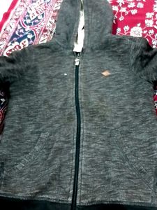 Gray Zip-Up Hoodie