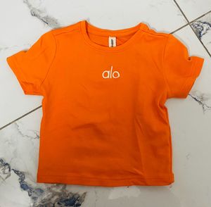 Orange Cropped Top