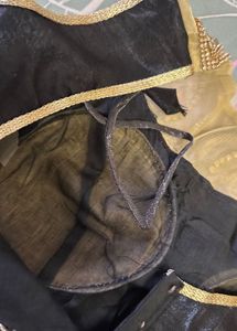 Embellished Black Velvet Blouse