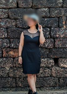 Fancy Partywear Bodycon Knee Length Women Dresses