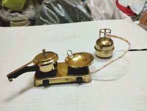Brass Miniature Kitchen Set For Kids