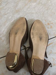 sparkle Brown like new Ballet Flats