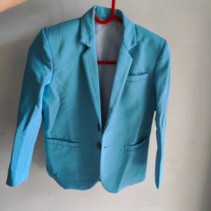 Light Blue Blazer Jacket (Firozi)