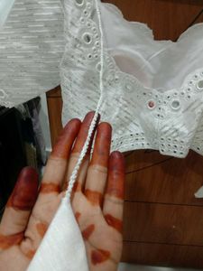 New sequence white blouse