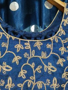 Blue &amp; Gold Salwar Suit