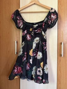 Chic Floral Print Mini Dress