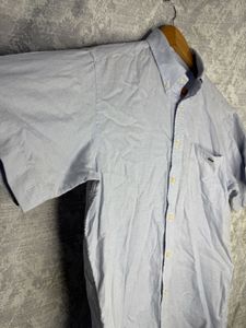 Lacoste Men's Light Blue Short Sleeve Shirt