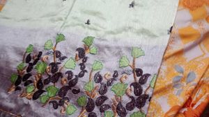 silk embroidery work sare
