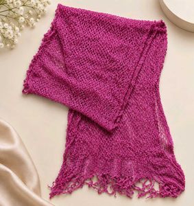 Pink Knit Scarf