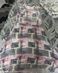 Vintage Floral Print Maxi Dress