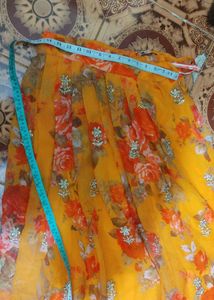 Orange Blouse with Sequins