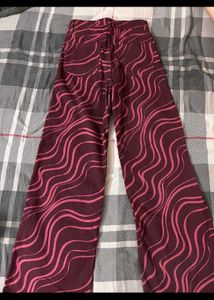 y2k grunge plum Wide Leg Swirl Printed jeans