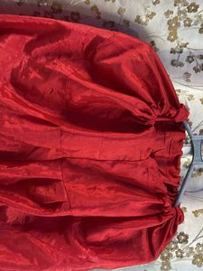 Festive wear red Pakistani suit with chudidar pant