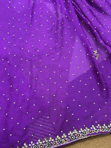 Purple Embroidered Kurta Set