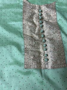 Beautiful Green Kurta with Embellishments