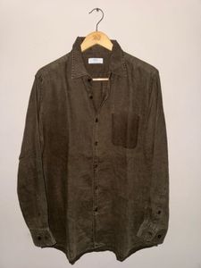 Uniqlo Men's Olive Linen Shirt