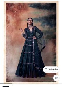 Elegant Green v vani vats anarkali