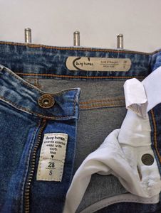 Distressed Cuff Jeans