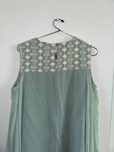 Indya Embellished sage green Co-ord set