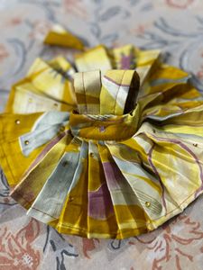 Purple &amp; Gold Krishna Idol Dress