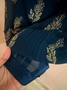 Embroidered Teal Lehenga Choli Set