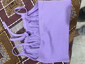 Lavender Ruched Cami Top