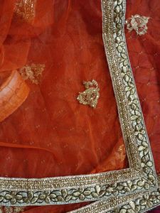 Net Lehnga,net Dupatta,padded Blouse Back Open(size 42 Have Margin Inside ) One Time Use.No Cane Cane . In This Budget You Will Get Fully Stitched Lehenga Complete Look .ready To Wear.