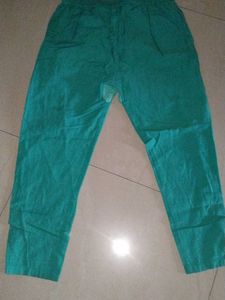 White &amp; Turquoise Full Pants