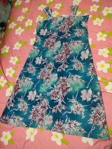 Floral Print Spaghetti Strap Dress