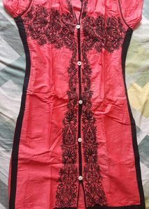 kajol reddish pink kurti, size small to medium