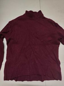 Burgundy Turtleneck Sweater